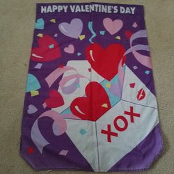 Beautiful valentines day flag