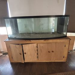 150 Gal Bowfront Glass Tank With Stand