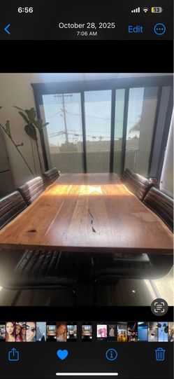 Wood table and chairs