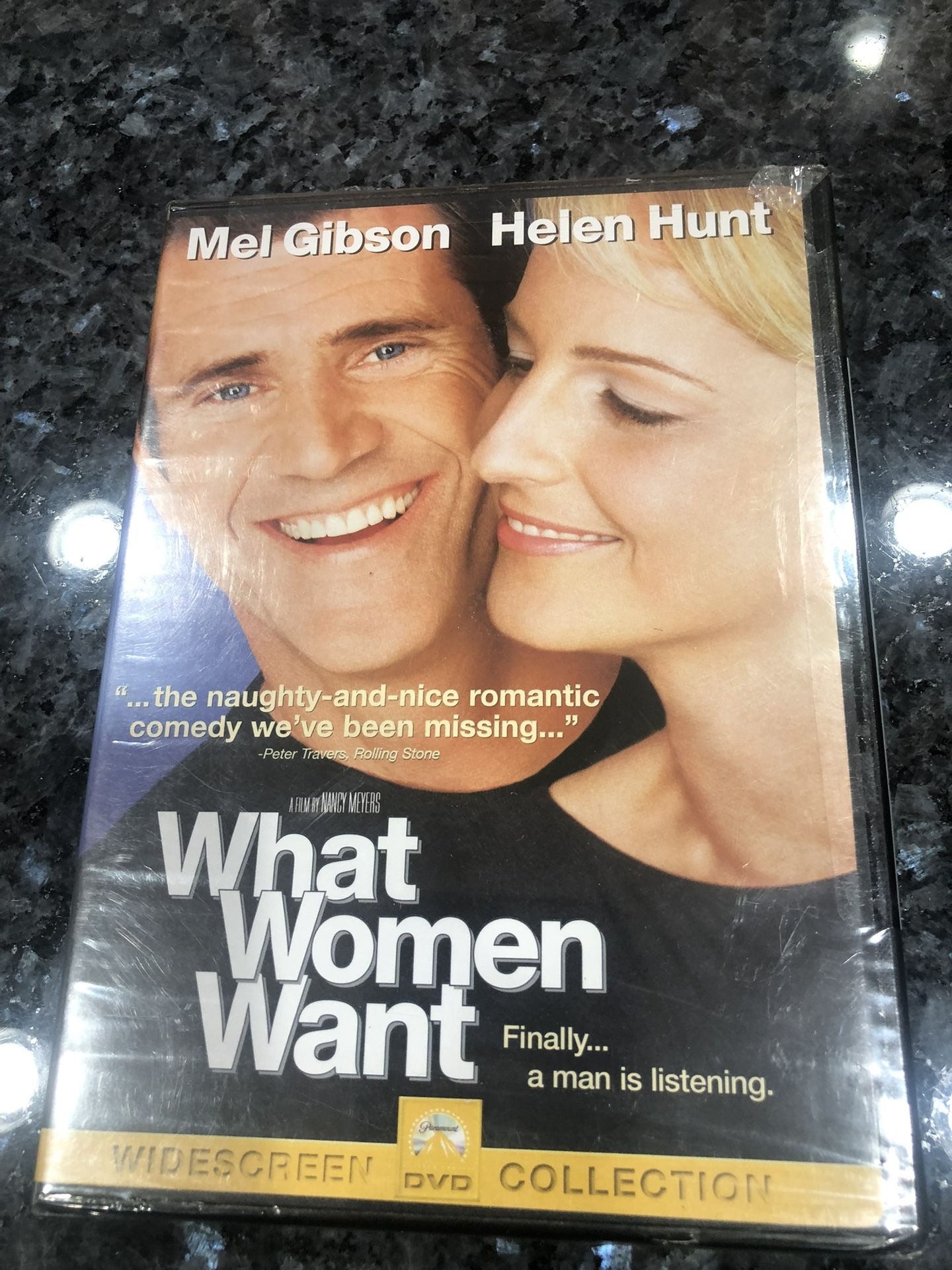 DVD Widescreen Movie “What Women Want”.  Featuring Mel Gibson and Helen Hunt.  Brand new never opened factory sealed.  Smoke free home 