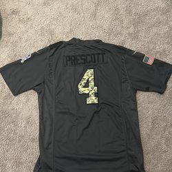 Cowboys Prescott Jersey, Military