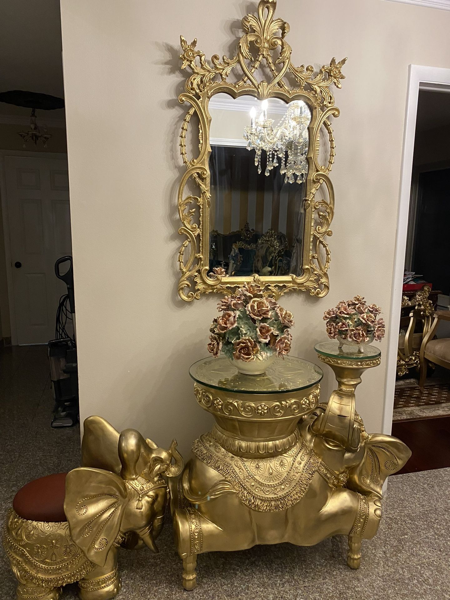 Very Gorgeous Elephant table600 And Mirror 400