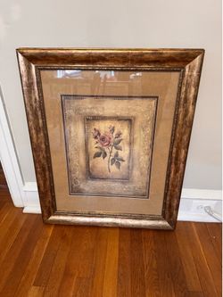 Lilac framed wall art 33 x 27.5 inch