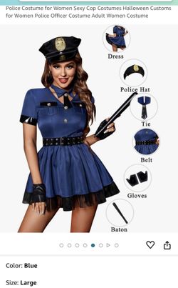 knee length dresses for ladies Ladies' Police Costume main image 0