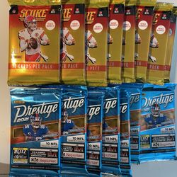 Panini NFL Score And Prestige Packs