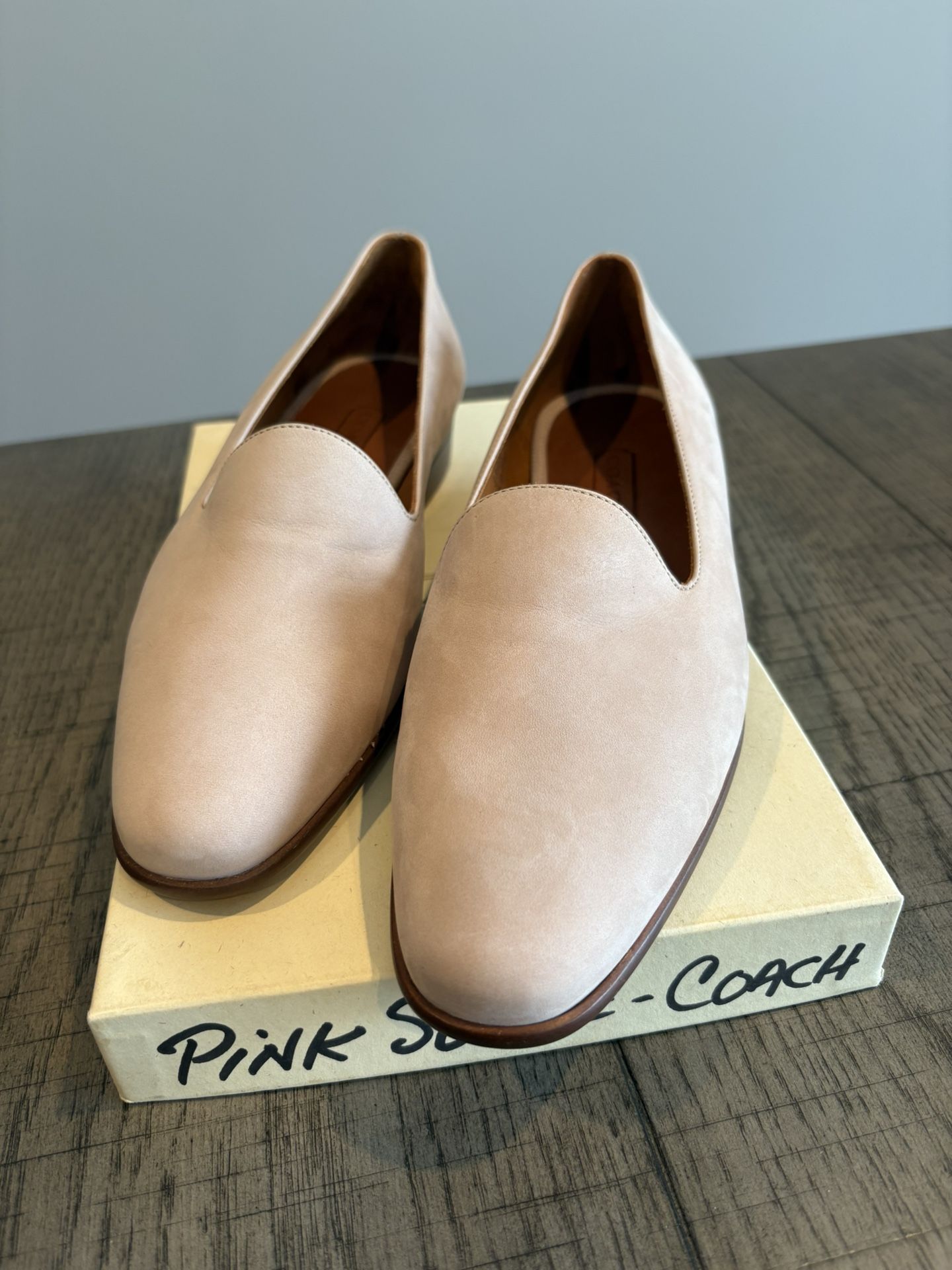 Pink Suede Coach Shoes