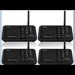 Wireless Intercom System for house set of 4
