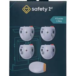 Safety 1st Adhesive Magnetic Lock System - 4 Locks 1 Key