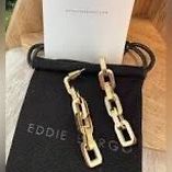 Eddie Borgo Chain Link Earrings 12k Gold  Plated