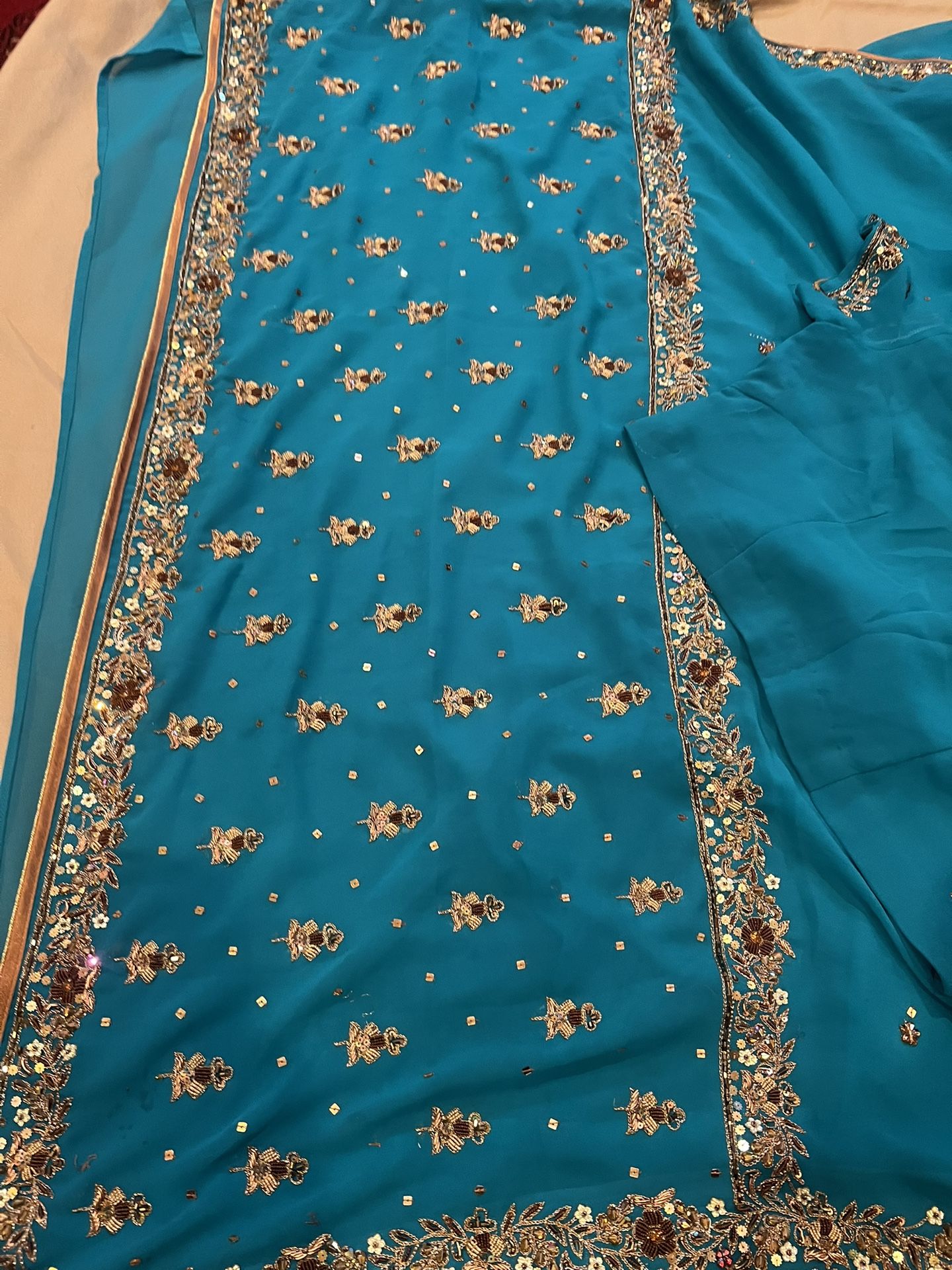 Beautiful Sari In Blue color