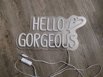 HELLO GORGEOUS LED Neon Sign For Sale