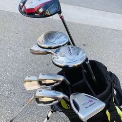 Women’s Golf Set Irons 8-PW, 5 Hybrid iron,  Muraman 5 & 7 Fairway woods, Yonex Driver