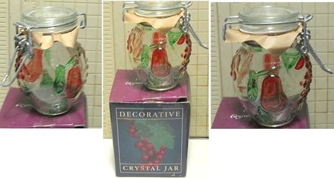 JAR DECORATIVE CRYSTAL