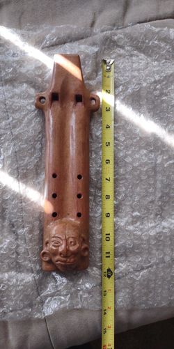 Aztec Mayan Drone Clay Flute 