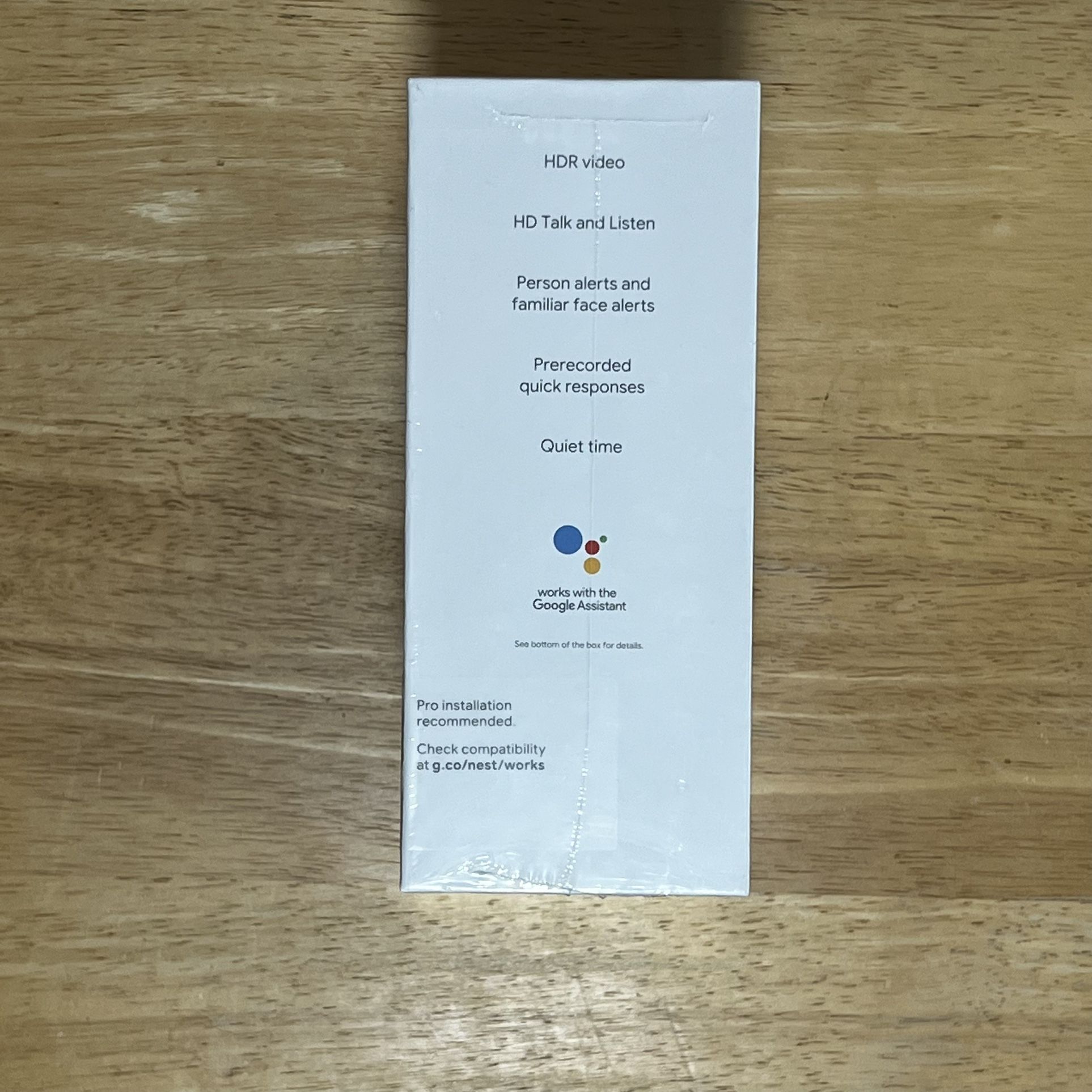Google Nest Video Doorbell UNOPENED