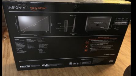 BRAND NEW 50” FLAT SCREEN insignia Fire tv edition