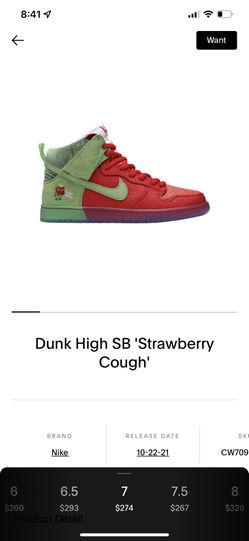 Nike Dunk SB High Strawberry Cough