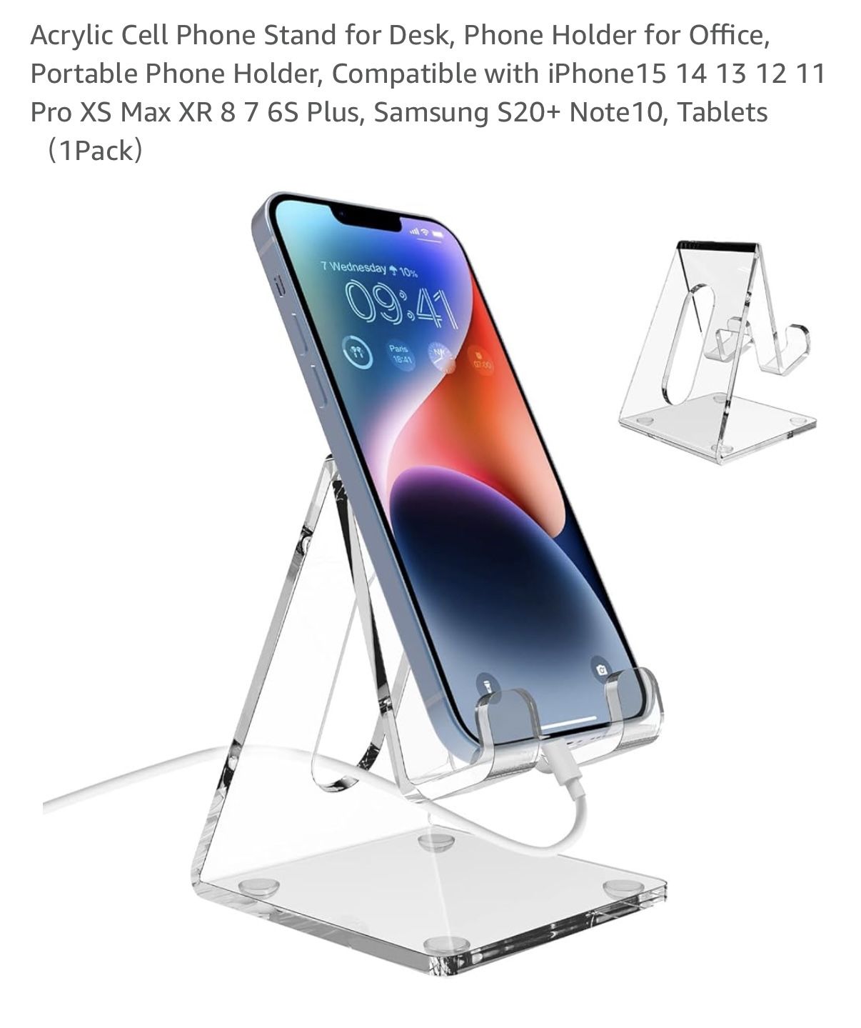 Acrylic Cell Phone Stand 