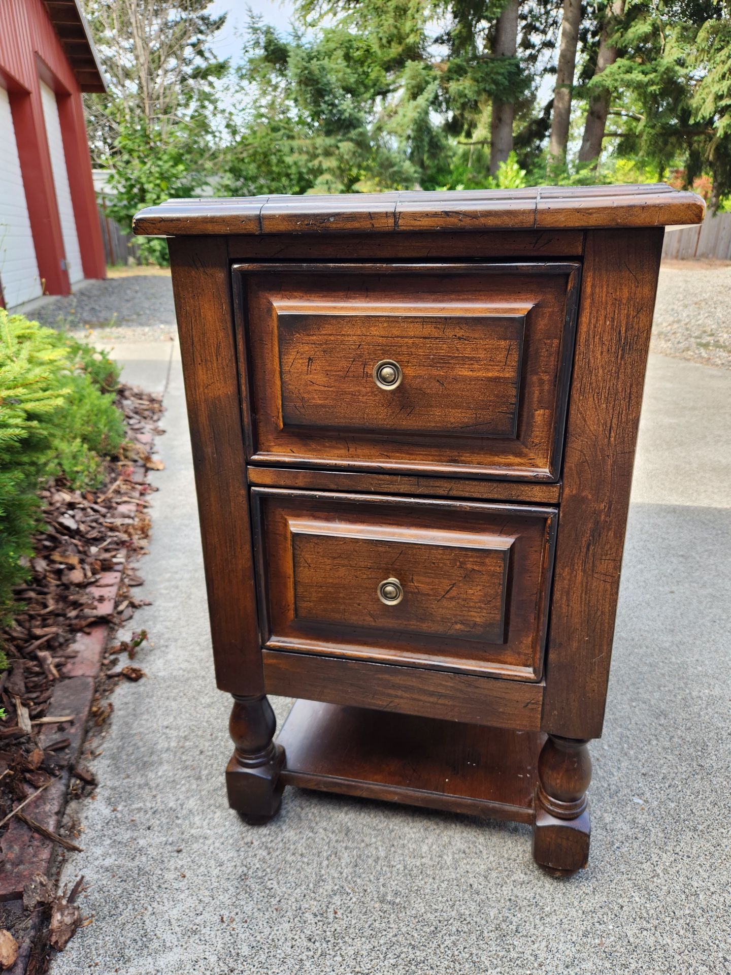 Side Table with Drawers