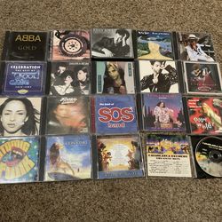 Lot of pop, rock, r&b music CDs- huge hits Prince, Billy Joel, Elton John, Abba, Eddie Money, Linda Ronstadt, Sade, etc