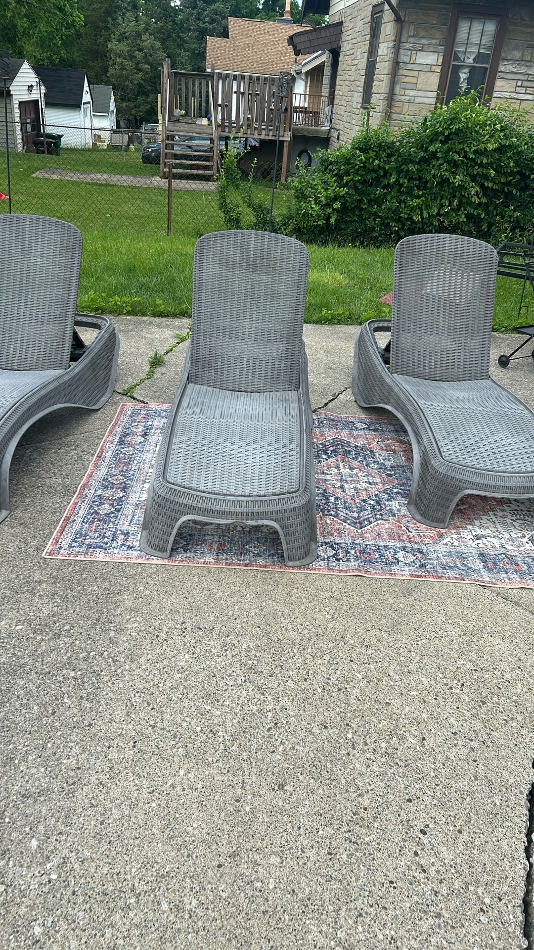 Gray Durable Lawn Chairs Purchased At  Bass  Pro Sports