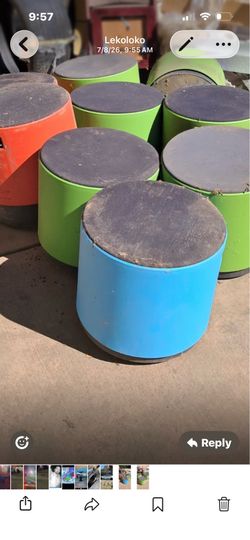 Ottomans for backyard