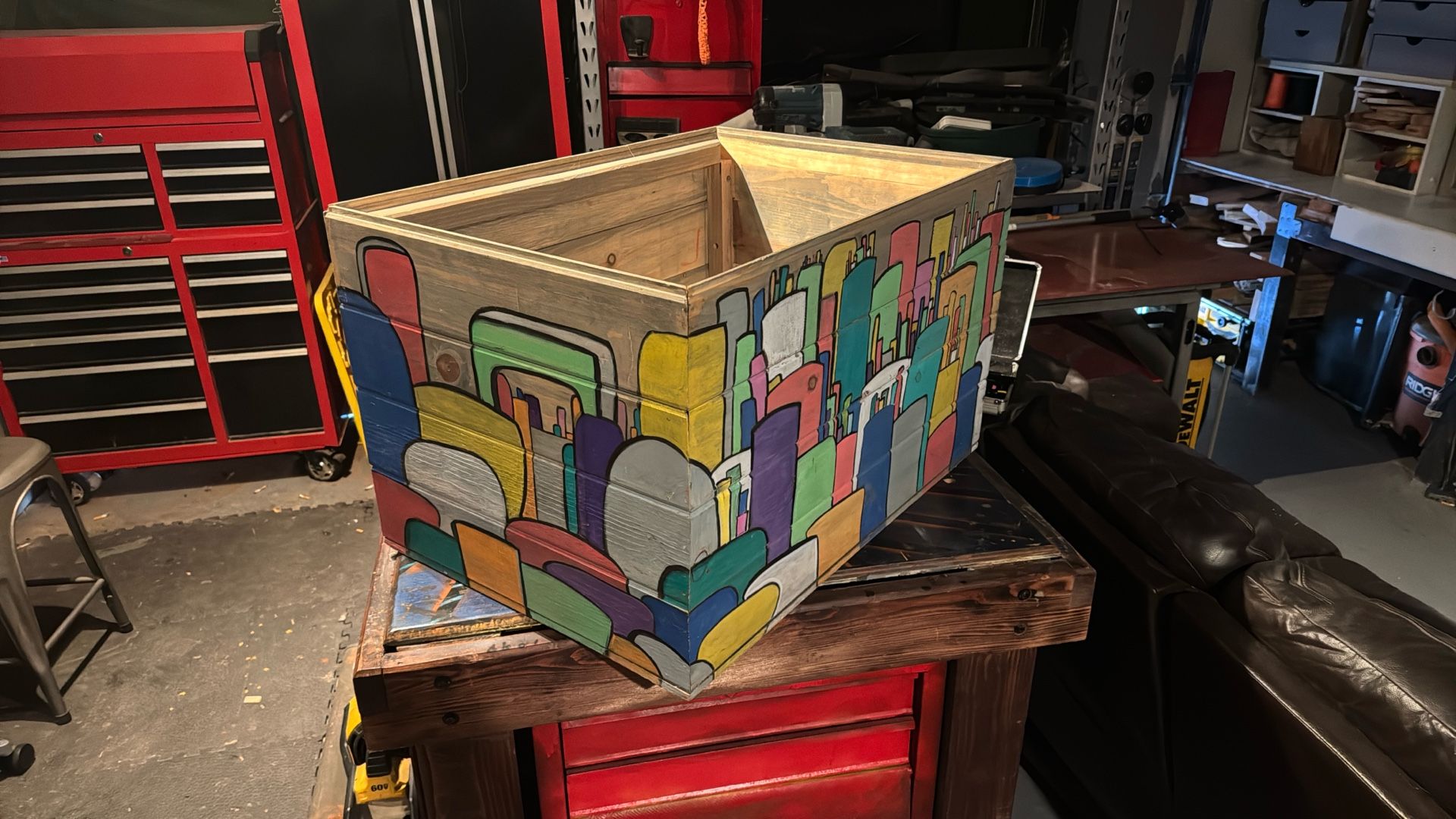 Big Fun Wooden Box, Chest, Storage Ect