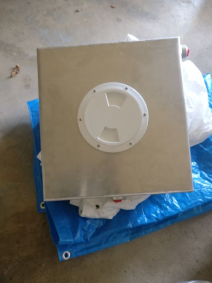 Aluminum Water tank made for trunk spare (NEW)