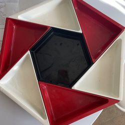 Mid century lazy Susan server