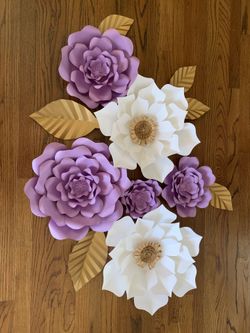 Bridal wedding baby shower birthday elegant poet flowers paper handmade quality paper
