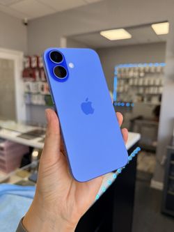iPhone 16 blue 256gb Unlocked battery health 100%