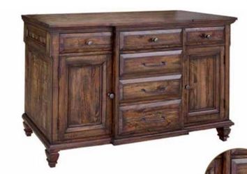 Brand New Brown Live Edge Server Cabinet