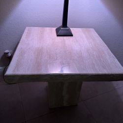 Cocktail Table End Table Travertine 