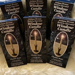 6 Piece Battery Powered Window Candles 