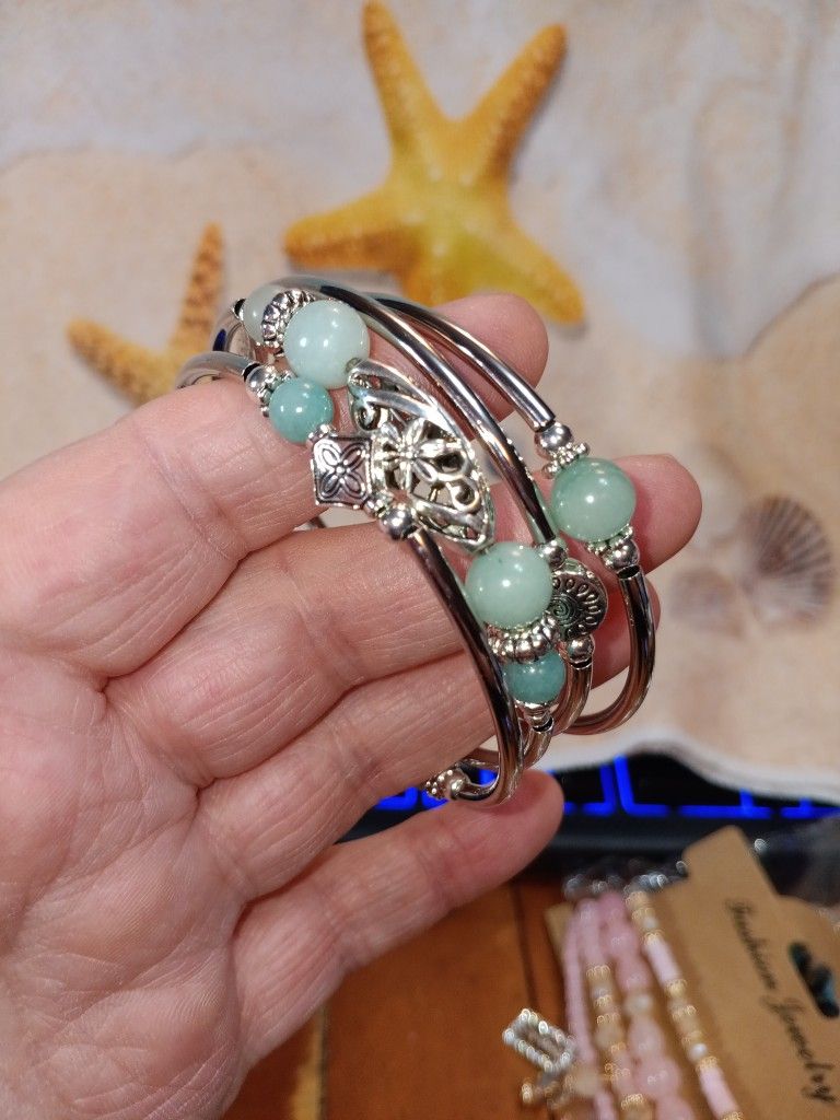 Turquoise Wrap Bracelet That Can Be Worn Up The Arm