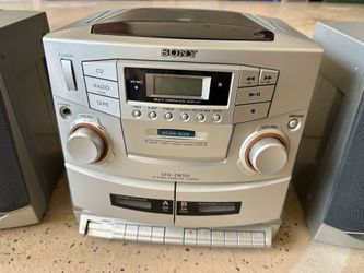 Sony cd cassette radio player