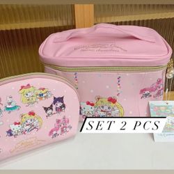 Sailor Moon X Sanrio Makeup Bags Set 2 Pcs