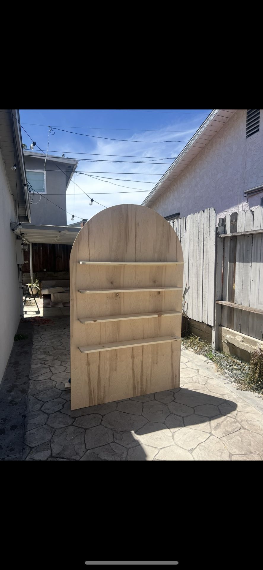 Wood Arch Display