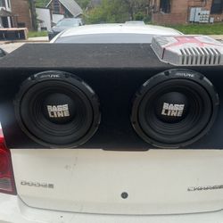 Alpine Bass Line 12 Inch Subwoofers And 1000 Watt Sony Xplod Amp