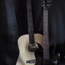 Washburn Electric Guitar & Squire Acoustic