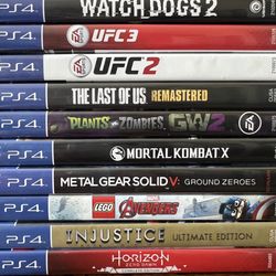 Sony PlayStation 4. PS4. Horizon Zero Dawn. The Last Of Us. UFC