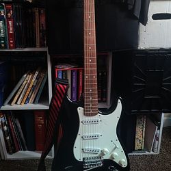 Black And White Fender Squire Stratocaster