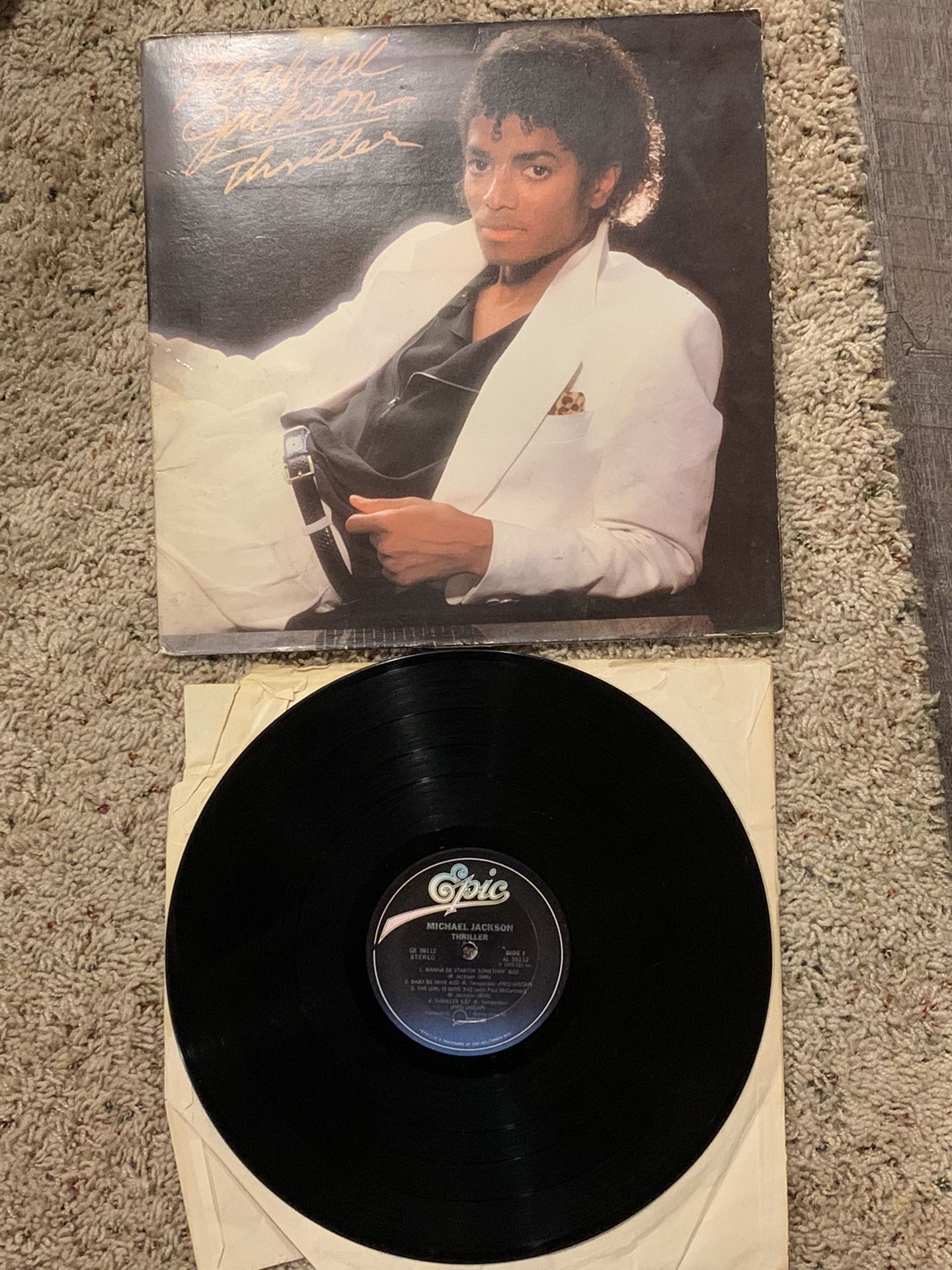 Michael Jackson Thriller First Pressing Vinyl