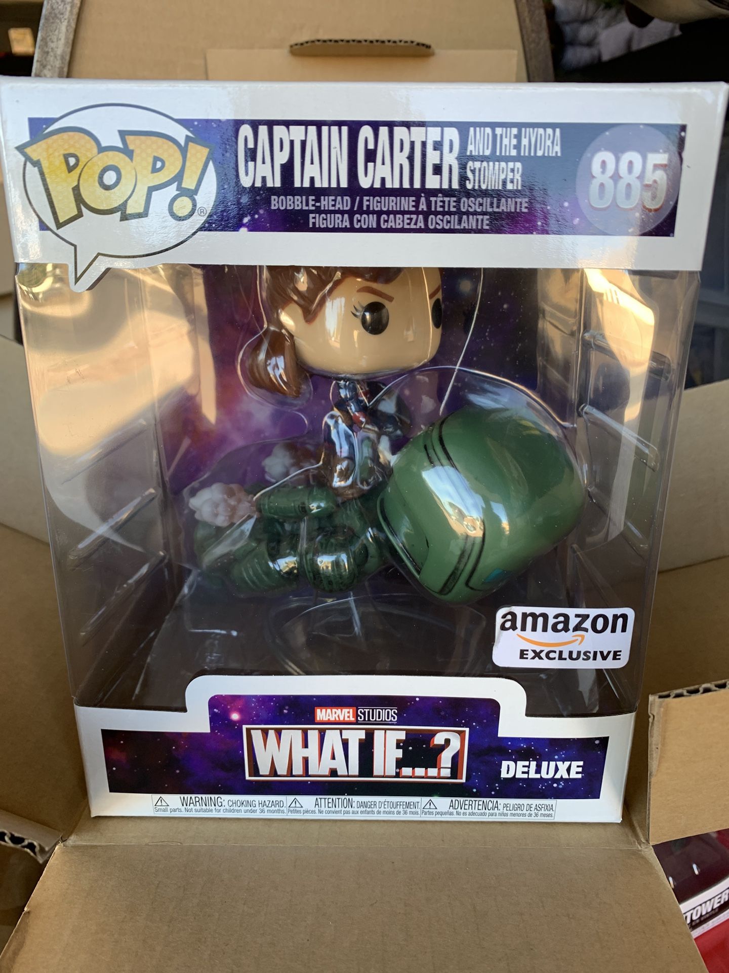 Funko Pop Deluxe Marvel: Year of The Shield - Captain Peggy Carter Riding Hydra Stomper - Marvel Comics - Amazon Exclusive - Collectable Vinyl Figure