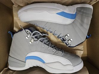 Jordan 12 Grey University Blue Size 8