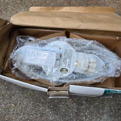 New Flush Mount Ceiling Light Fixture Frosted Glass Shade Fluorescent Bulb Included