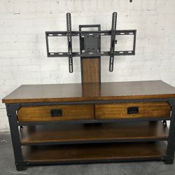 Delivery Available wooden tv stand and mount