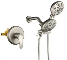 Boyel Living 5-Spray Single Handle Shower Faucet In Brushed Nickel (Valve Included)