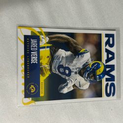2024 NFLPA #5/6 Los Angeles Rams Jared Verse Rookie (Stadium Card) SP.