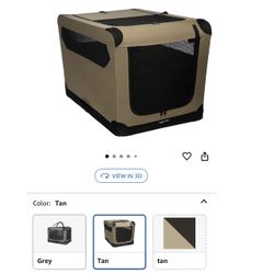 Amazon Basics Crate Tan, L 36" x 24" x 24